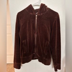 Y2K VINTAGE BROWN VELVET JACKET